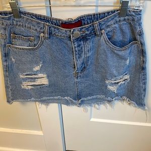Jean Skirt - size L